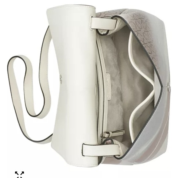 NWT Calvin Klein Myra Signature Crossbody Color Block Luxury Large Bag $168 - Picture 6 of 12